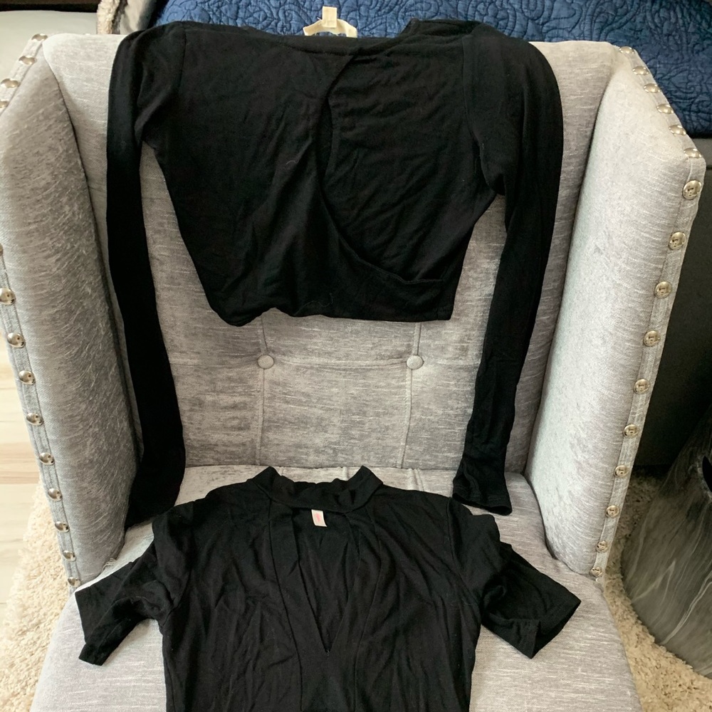 Black crop top bundle!